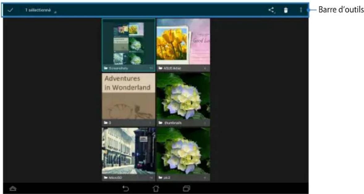 ASUS MeMO Pad FHD 10 ME302KL - Partager et supprimer des albums - 1