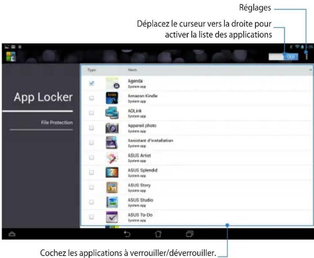 ASUS MeMO Pad FHD 10 ME302KL - App locker - 1