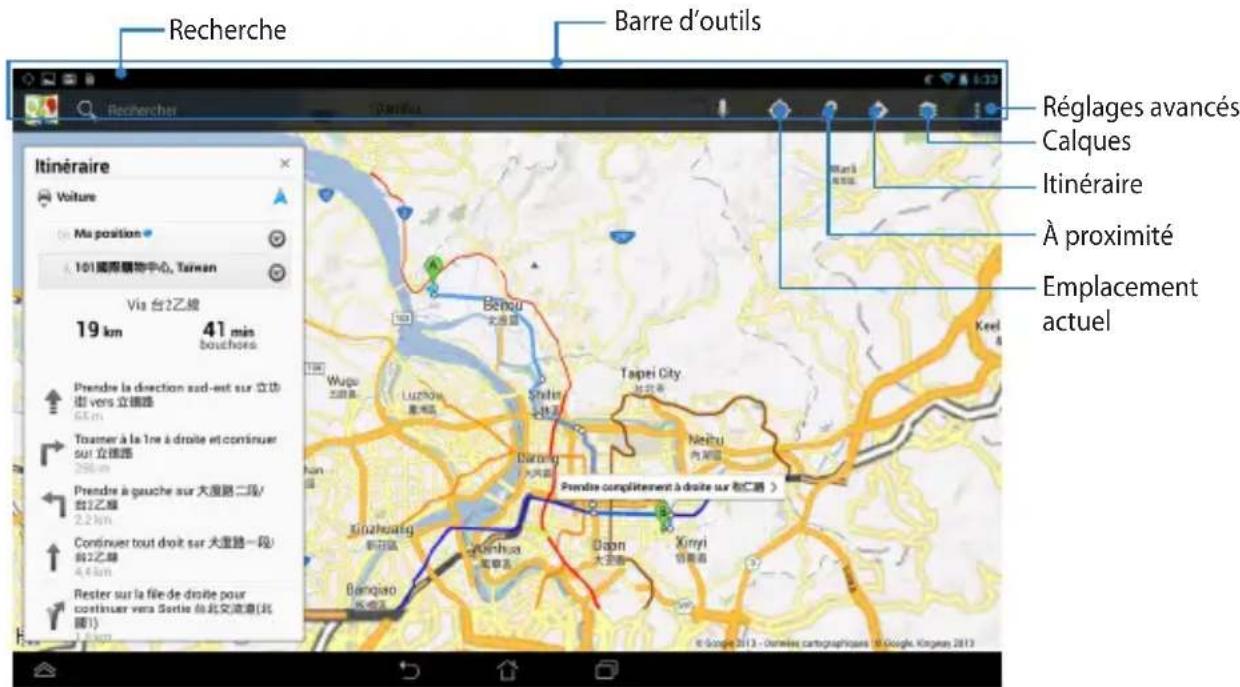 ASUS MeMO Pad FHD 10 ME302KL - Utiliser Google Maps - 2