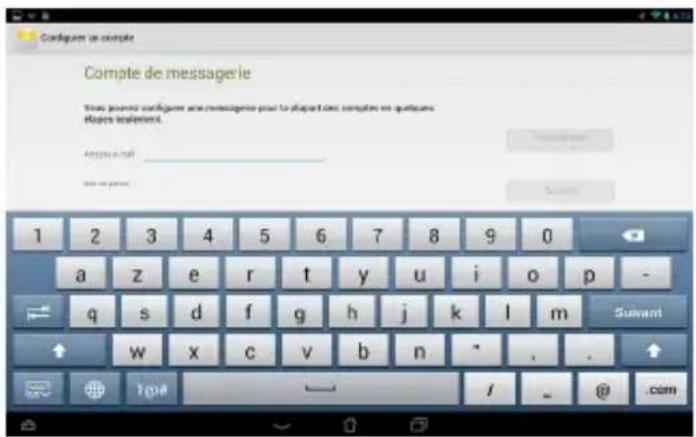 ASUS MeMO Pad FHD 10 ME302KL - Configurer un compte email - 1