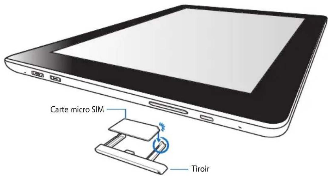 ASUS MeMO Pad FHD 10 ME302KL - Installer une carte micro SIM - 2