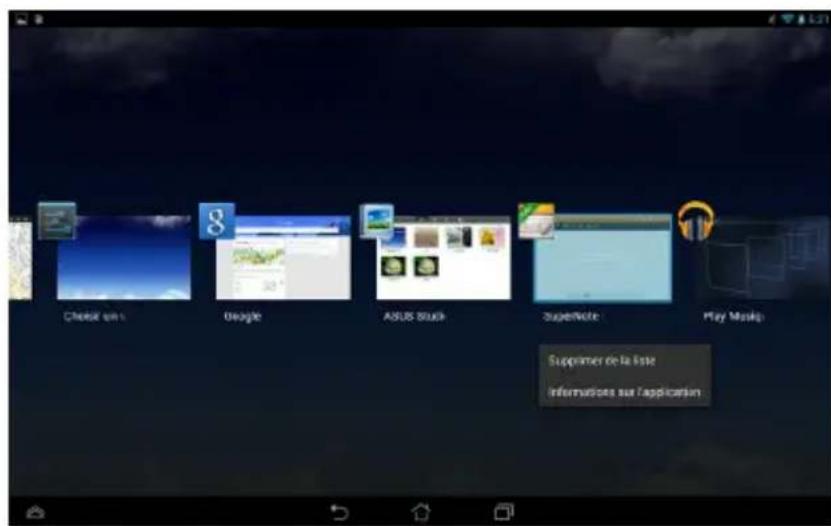 ASUS MeMO Pad FHD 10 ME302KL - Applications récentes - 3