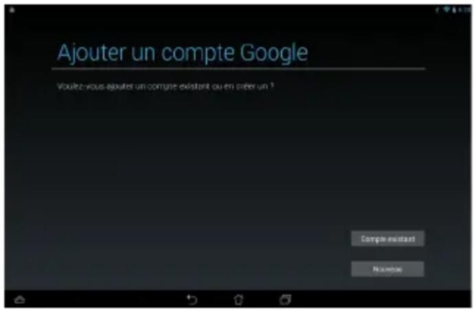 ASUS MeMO Pad FHD 10 ME302KL - Configurer un compte Gmail® - 1