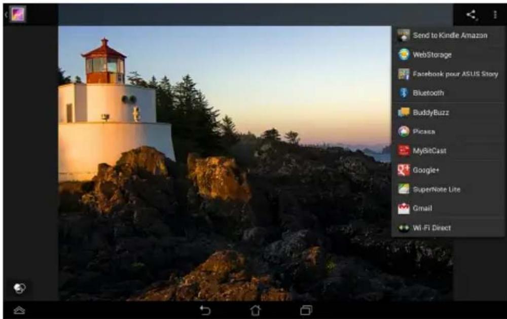ASUS MeMO Pad FHD 10 ME302KL - Partager une image - 1