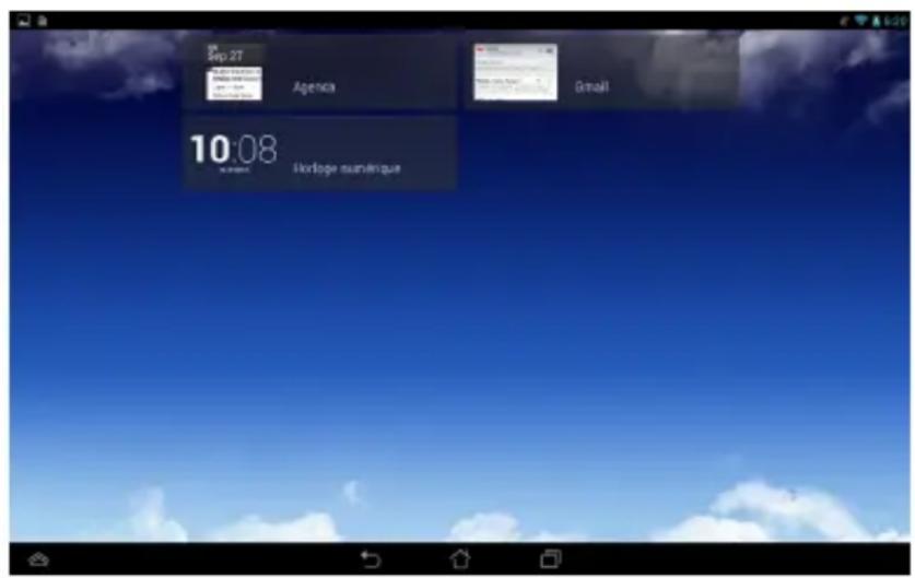 ASUS MeMO Pad FHD 10 ME302KL - Ajouter un Widget à l'écran de verrouillage - 1