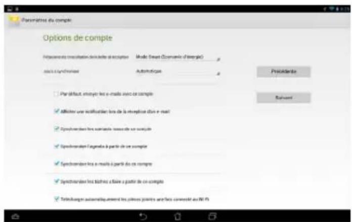 ASUS MeMO Pad FHD 10 ME302KL - Configurer un compte email - 2