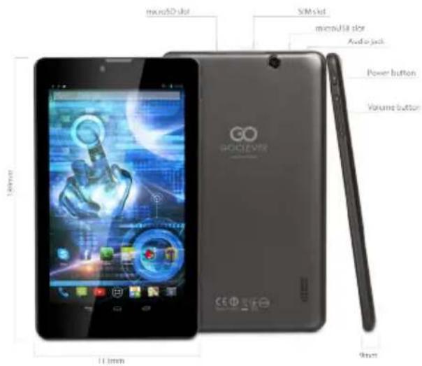 GOCLEVER Quantum 700M - GOCLEVER TABS OS ANROID 4.2v kostce - 1