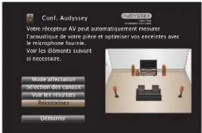 MARANTZ NR1605 - Retour aux réglages "Conf. Audyssey®" - 1