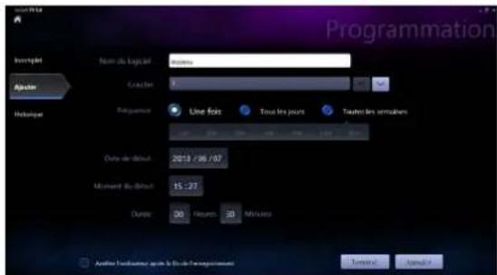 ASUS ET2020INKI - Pour planifier l'enregistrement d'un programme TV : - 2