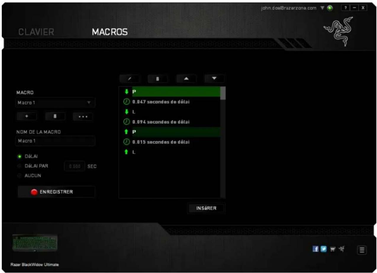RAZER BlackWidow Ultimate - ONGLET MACROS - 4