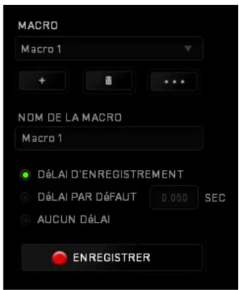 RAZER BlackWidow Ultimate - ONGLET MACROS - 1