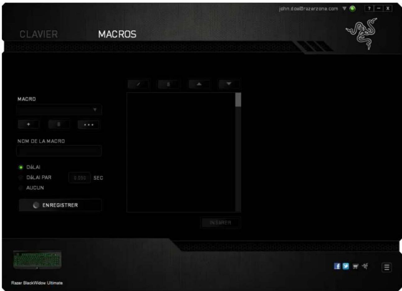 RAZER BlackWidow Ultimate - ONGLET MACROS - 3