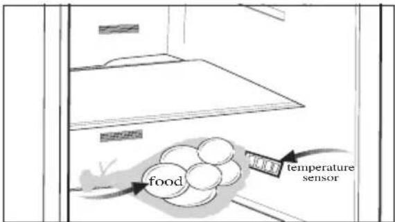 Food temperature sensor