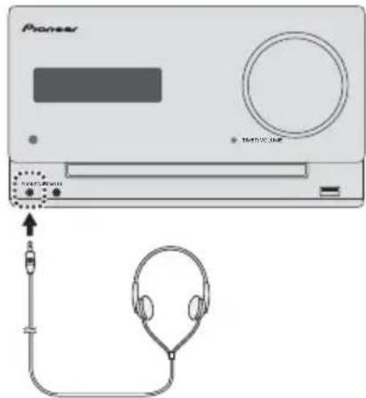 PIONEER XCM52BTW - Verwenden von Kopfhörern - 1