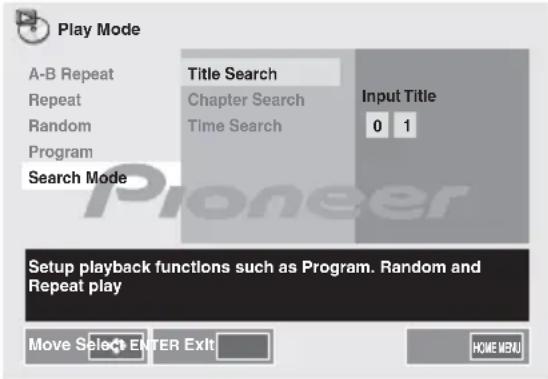 PIONEER XCM52BTW - Utilisez les touches numérotées pour selectionner Input Title. - 1
