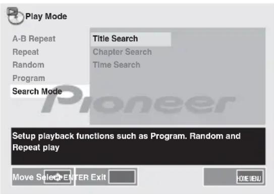 PIONEER XCM52BTW - U s ↑a↓ per selezionare Title search, poi premere ENTER o →. - 1