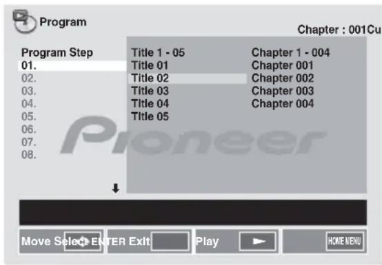 PIONEER XCM52BTW - U /  /  / to select the title, chapter, track or file, then press ENTER. - 1