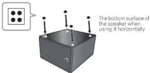 PIONEER XCM52BTW - When placing speakers horizontally - 1