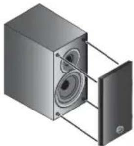 PIONEER XCM52BTW - Detach the speaker grill. - 1