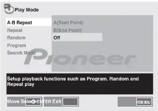 PIONEER XCM52BTW - Utilisez ↑/↓ pour Sélectionner Off. - 1
