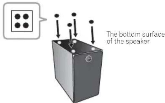 PIONEER XCM52BTW - When placing speakers upright - 1