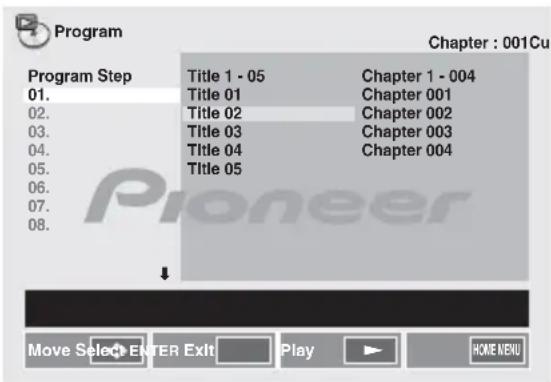 PIONEER XCM52BTW - Betätigen Sie ↑/↓ zur Wahl von Create/ Edit, und drücken Sie dann ENTER. - 2