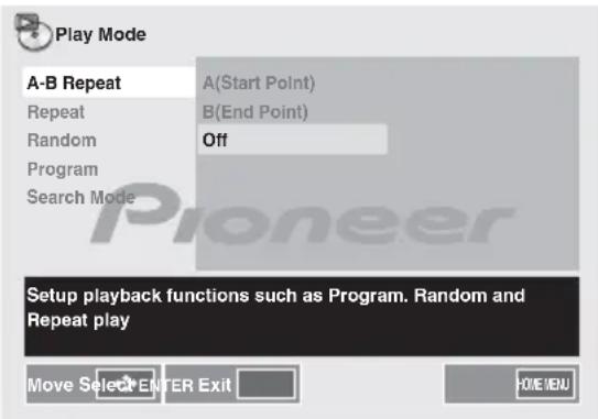 PIONEER XCM52BTW - Zo wordt A-B Repeat Play uitgeschakeld: - 1