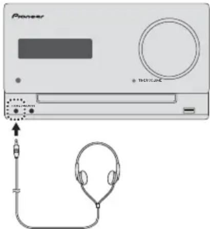 PIONEER XCM52BTW - Gebruik van hoofdtelefoons - 1
