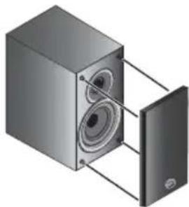 PIONEER XCM52BTW - Ronddraaien van de luidsprekerbadge - 2