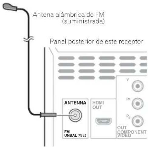 PIONEER XCM52BTW - Conexión de la antenna de FM - 1