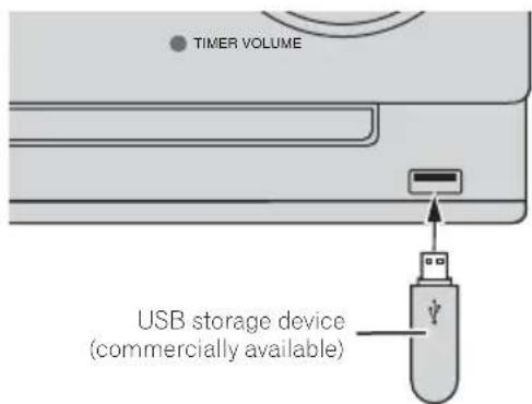 PIONEER XCM52BTW - Connect the USB storage device. - 1