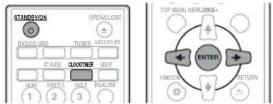 PIONEER XCM52BTW - Ajuste del reloj - 1