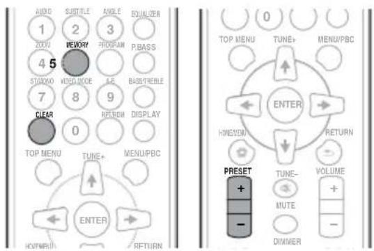 PIONEER XCM52BTW - Voorkeurzenders opslaan - 1