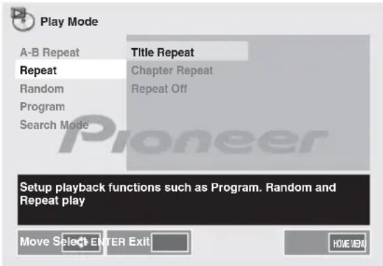 PIONEER XCM52BTW - Ripetizione dilettura - 1