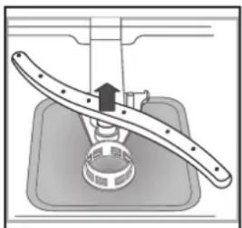 INDESIT DFG 15B1 A EU - Reinigen van de spreoiarmen - 2