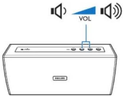 PHILIPS BT4000W - Réglage du volume - 1