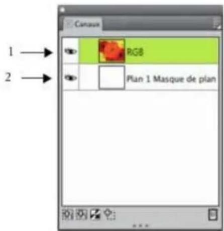 COREL Painter 2015 - Sélection et affichage de canaux - 2