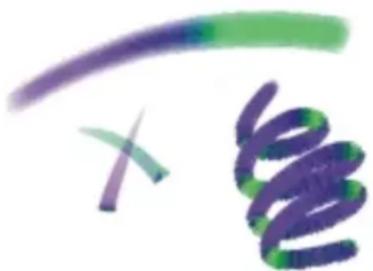 COREL Painter 2015 - Création de traits bicolores - 1