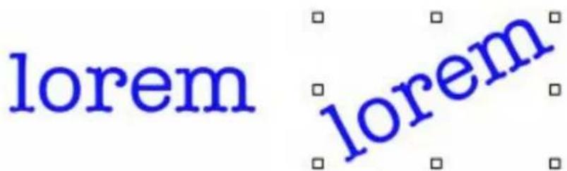 COREL Painter 2015 - Étirement, rotation et inclinaison du texte - 1