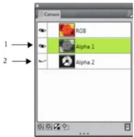 COREL Painter 2015 - Sélection et affichage de canaux - 1