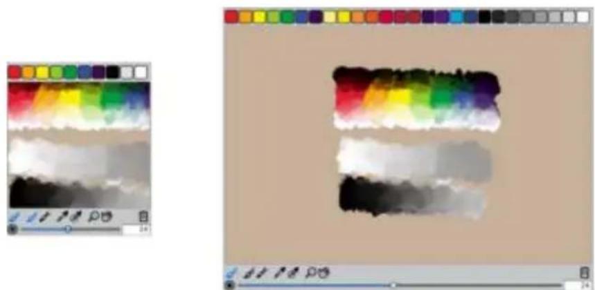 COREL Painter 2015 - Affichage et redimensionnement du panneau Mélangeur - 1