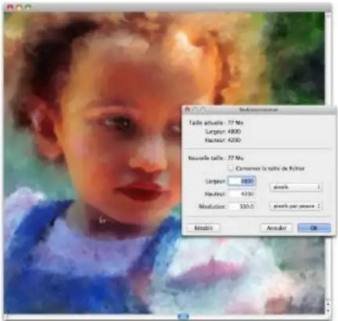 COREL Painter 2015 - Redimensionnement des images et de la zone de travail - 1