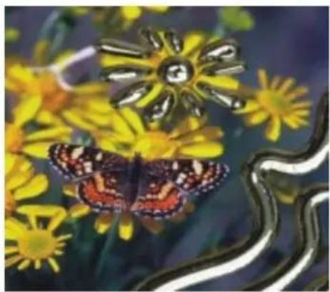 COREL Painter 2015 - Outil Métal liquide Exemple - 1