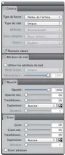COREL Painter 2015 - Nouveautés dans les panneaux de commandes de styles - 4