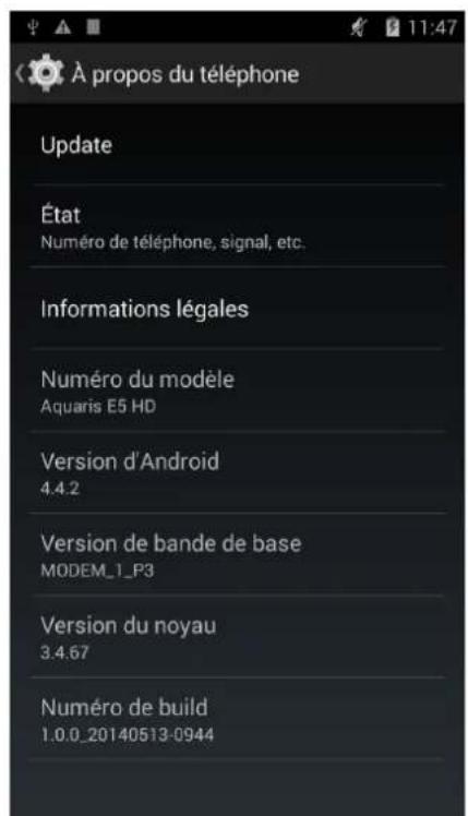 bq Aquaris E6 - Options pour les développpeurs - 2