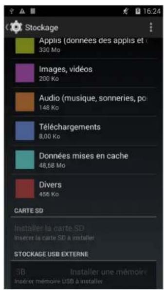 bq Aquaris E6 - Stockage - 2