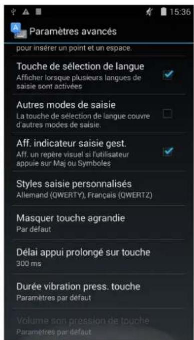 bq Aquaris E6 - Langue et saisie - 4