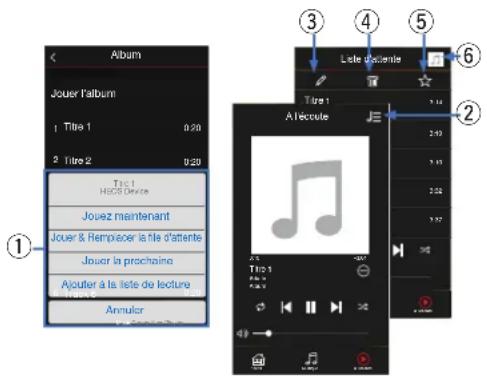 DENON HEOS 7 - Utilisation de la file d'attente now playing - 1
