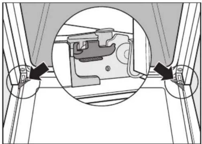 MIELE H 5247 BP - Démontage de la porte - 1