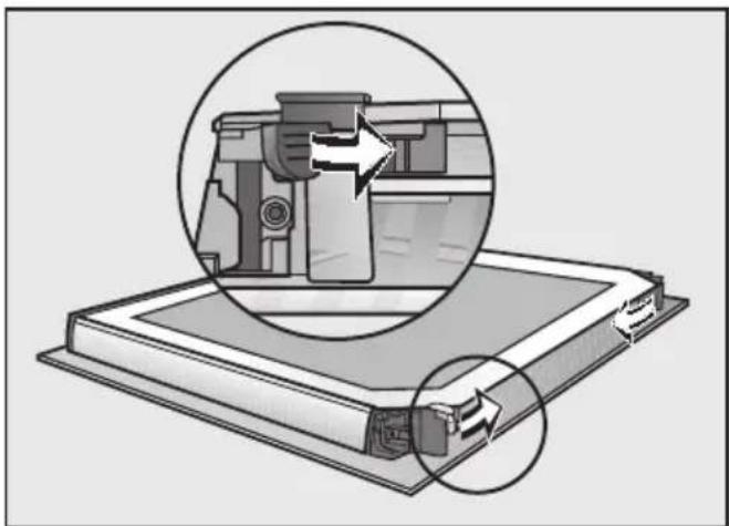 MIELE H 5247 BP - Désassembler la porte - 8